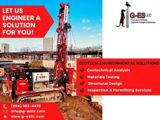 Geotechnical & Structural Engineering Services for Every Step of Your Project!