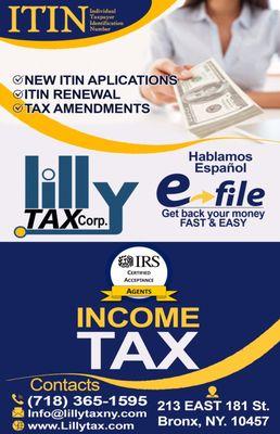 Lilly Tax ads.