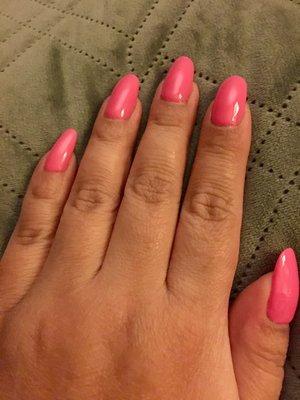 Gel polish mani on natural nails