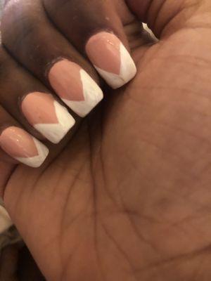 lousy attempt at a french tip