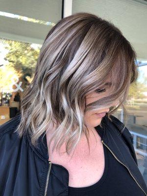 Cool toned balayage