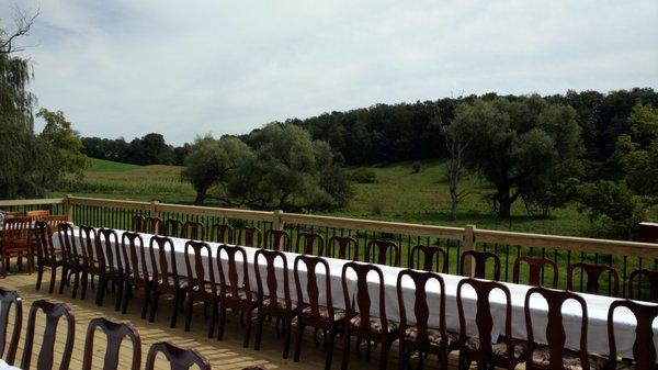 Beautiful new deck on our barn!