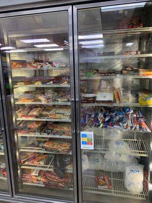 Frozen food selection