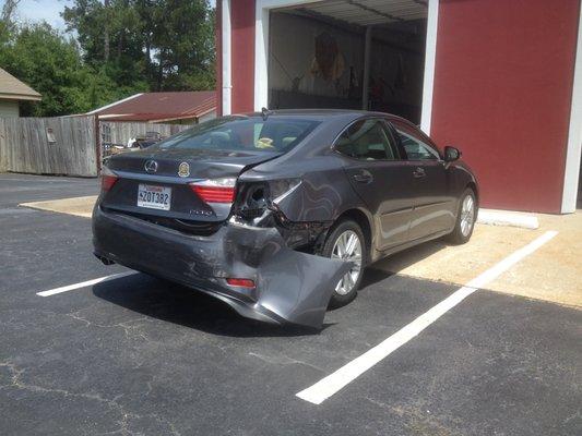 2014 Lexus before we repaired it!