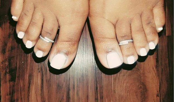 Not really a fan of showing my fat toes on Yelp... but here goes :)  Thank you Zuri! You did a great job.