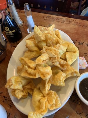 Large Crab Rangoon (3 already eaten before photo)