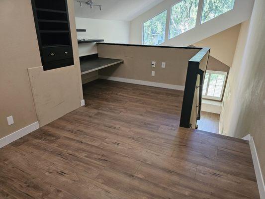 Waterproof laminate flooring installed in Lake Forest