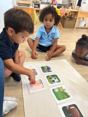 Language development is part of the Montessori toddler curriculum