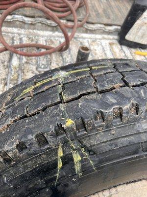 Nails just don't care about tires