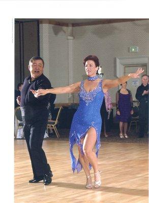 Competing at the International Grand Ball 7/03. 1st place in Rumba.