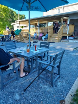 Front patio area and entrance