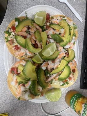 Shrimp Tostadas