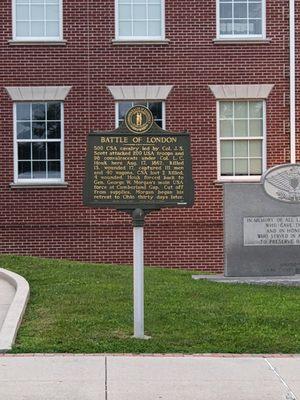 Battle of London Historical Marker, London KY