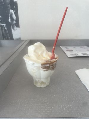 My "caramel" sundae ... think they could've spared the caramel?  SMH