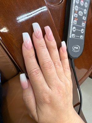 Ombré coffin nails