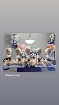 Custom balloon centerpieces