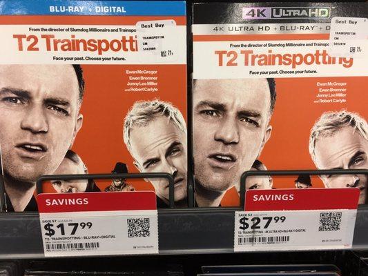 6/27/17. Tuesday morning. On the hunt for new release Trainspotting 2 on DVD/Bluray. AH-HA!!! Eureka!!