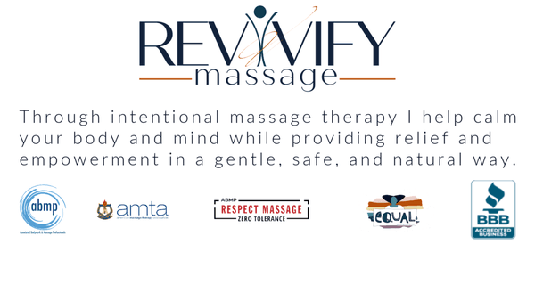 Through intentional massage therapy I help calm your body and mind while providing relief and empowerment in a gentle, safe, natural way.