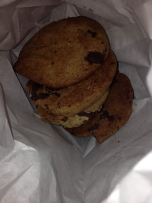 Homemade chocolate chip cookies, Joey's