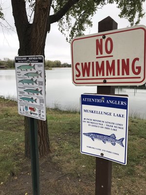 Fishing signage