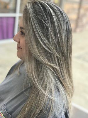 Icy blonde babylights