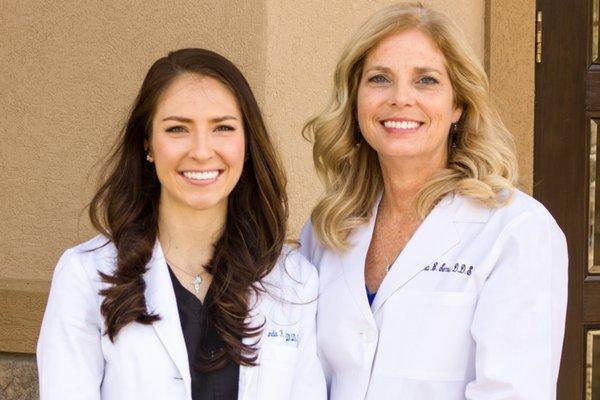 Dr. Amanda Pooler and Dr. Debra Sims; your dental experts at Sims Dentistry in Huntsville.