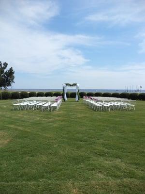 We have a beautiful view for a wedding!