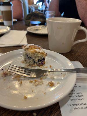 Gluten free berry scone & coffee