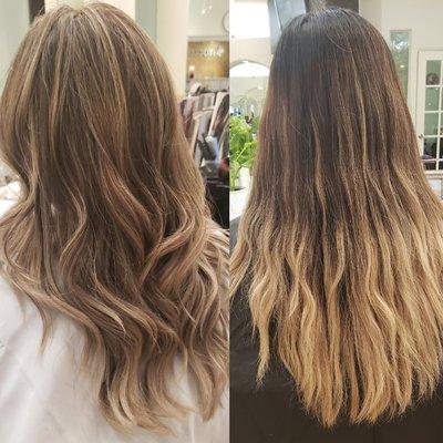 Blond balayage hair