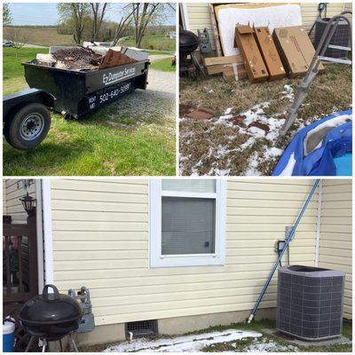 Yard Removal. Basic home unwanted items. Junk Removal