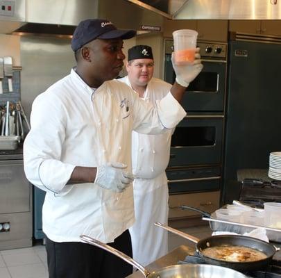 Chef from the Beau doing his thing! Great lunch.