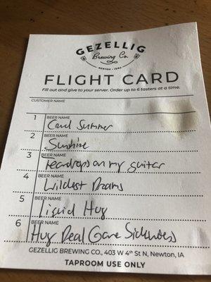 Flight Card