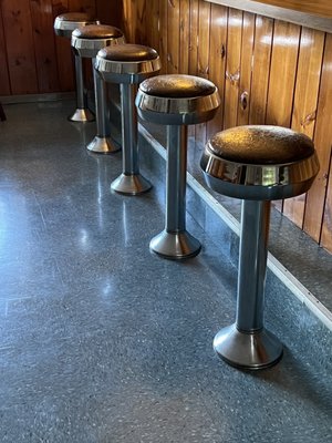 Stools in coffee shop