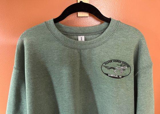 Custom crewneck for coffee shop