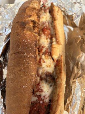 Meatball Sub, was delivered by Grub Hub yesterday.