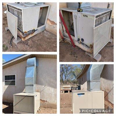 Swamp cooler replacement