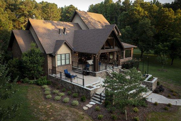 Stunning backyard in Charlotte by The Stone Man