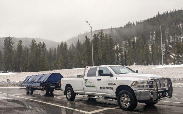 Lumber tarps for inclement weather. Hot shot flatbeds taking it to a new level.