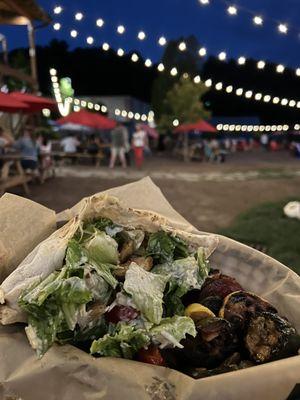 Chicken Caesar Pita + Seasonal Veggies