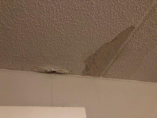 Plaster never fixed; since April 2020