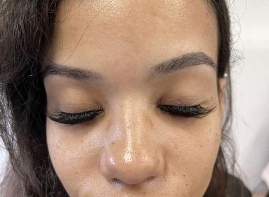 Mega volume lash extensions.