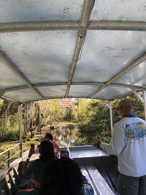 Entrance to baby alligator breeding ground but our boat was too big for this take airboat if you want to go deeper down in the swamp