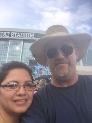 Me and wife at Cowboys game