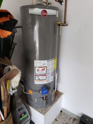 New gas water heater install