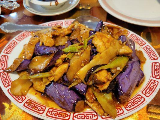 Chicken and eggplant