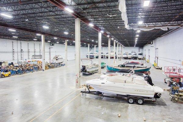 We have plenty of room to store your boat, we offer outdoor storage, indoor heated and cold storage.