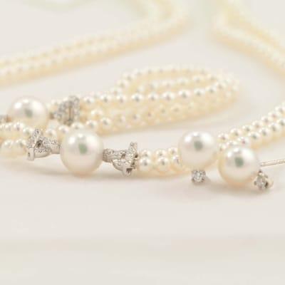 #pearl #necklace and #earrings #Carmel #Indianapolis #jeweler