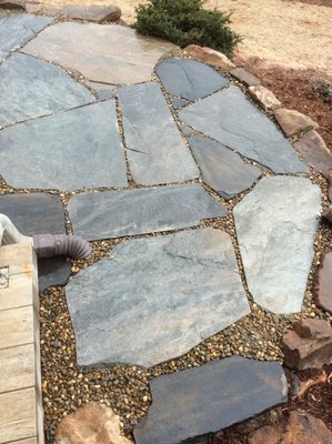 Flagstone patio