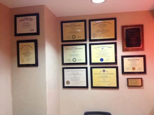 More Doctor's diplomas