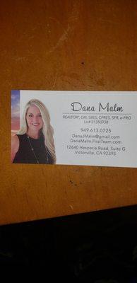 I HIGHLY RECOMMEND DANA she is forever my realtor!